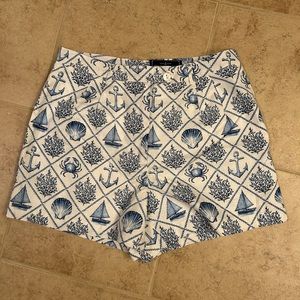 NWT- (fits like 2) Kiel James Patrick Nautical linen/cotton short
